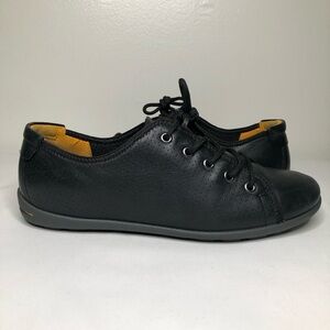Ecco Women’s Jab Tie Oxford Black Low Top Lace Up Sneakers Shoes Size 40 US 9.5